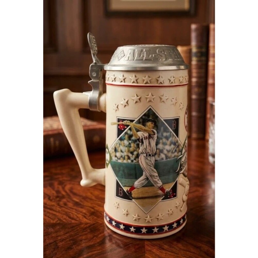 Vintage Ted Williams "All-Star Sluggers" Lidded Beer Stein – Limited Edition!